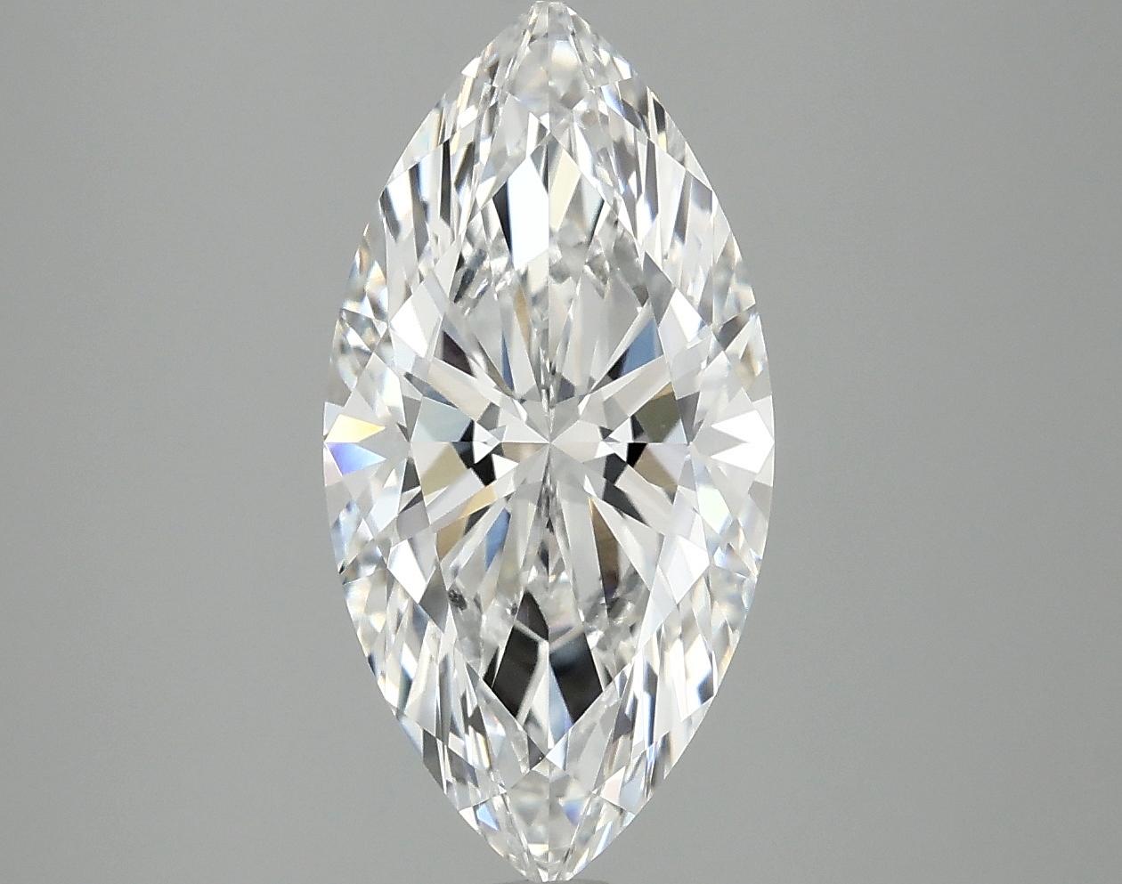 3.08 Carat Marquise Shaped Ideal Cut VVS2 IGI Certified Lab Grown Diamond