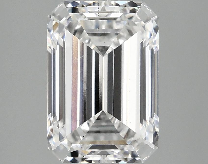 2.85 Carat Emerald Shaped Ideal Cut SI1 IGI Certified Lab Grown Diamond