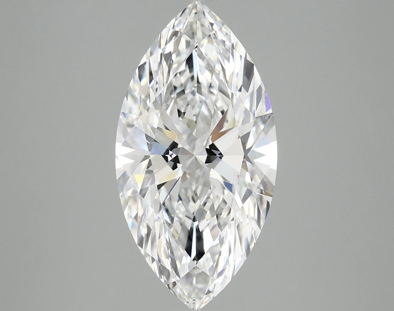 3.08 Carat Marquise Shaped Ideal Cut VVS2 IGI Certified Lab Grown Diamond