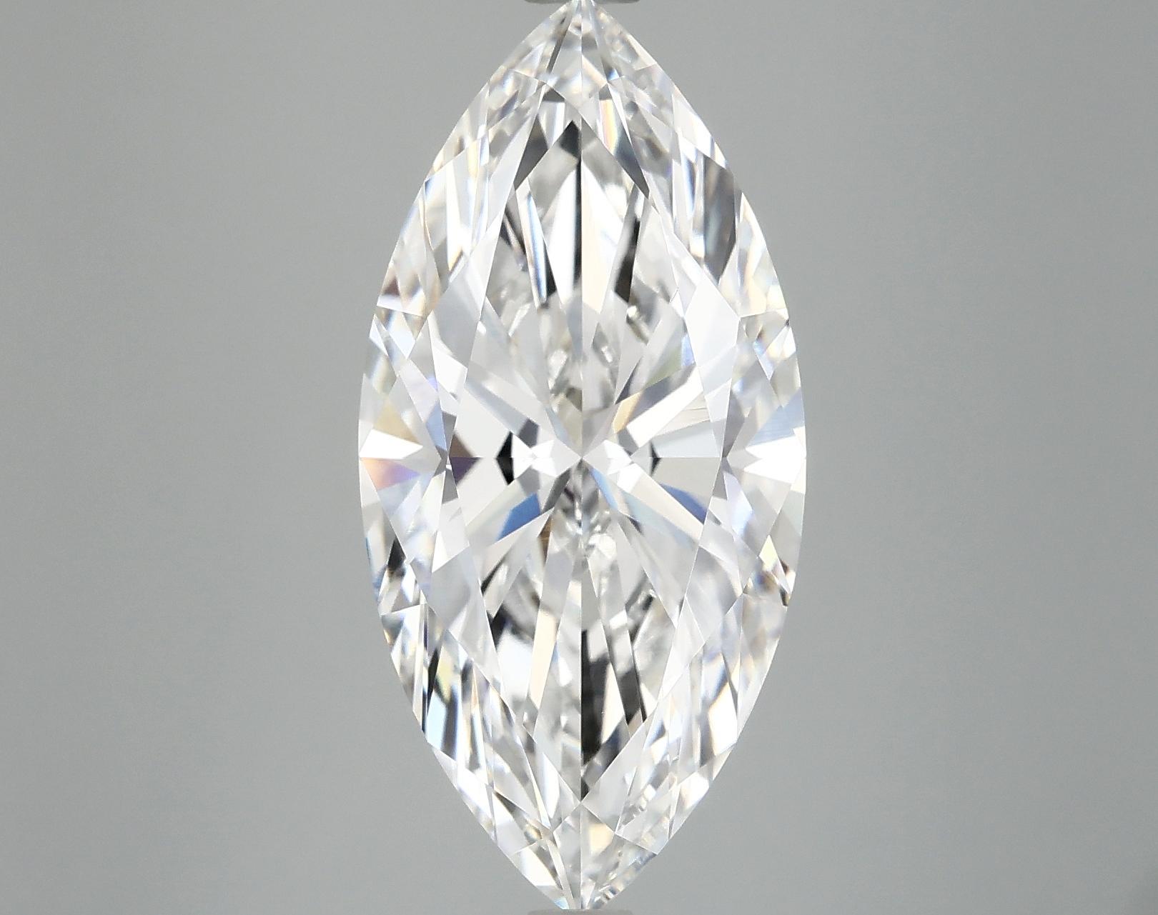 6.03 Carat Marquise Shaped Excellent Cut VVS2 IGI Certified Lab Grown Diamond