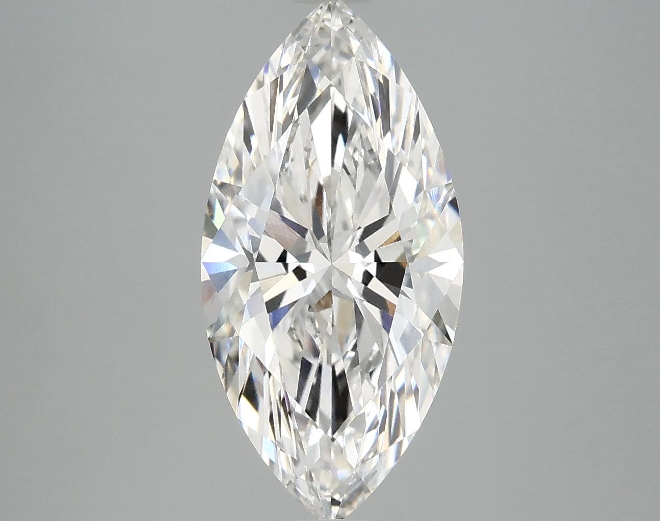 3.08 Carat Marquise Shaped Ideal Cut VVS2 IGI Certified Lab Grown Diamond