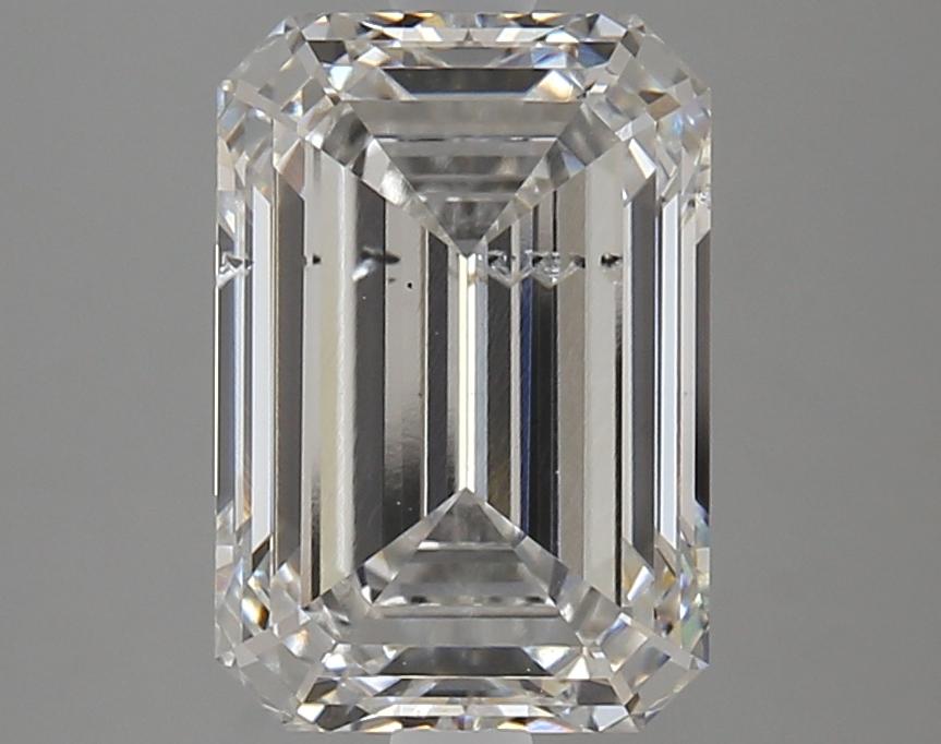 3.72 Carat Emerald Shaped Ideal Cut SI1 IGI Certified Lab Grown Diamond