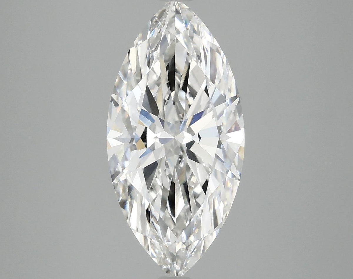 3.02 Carat Marquise Shaped Ideal Cut VVS2 IGI Certified Lab Grown Diamond