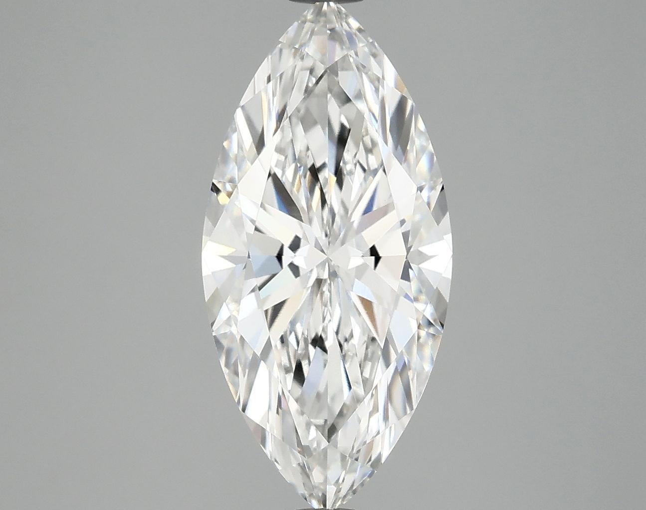 2.98 Carat Marquise Shaped Excellent Cut VVS2 IGI Certified Lab Grown Diamond