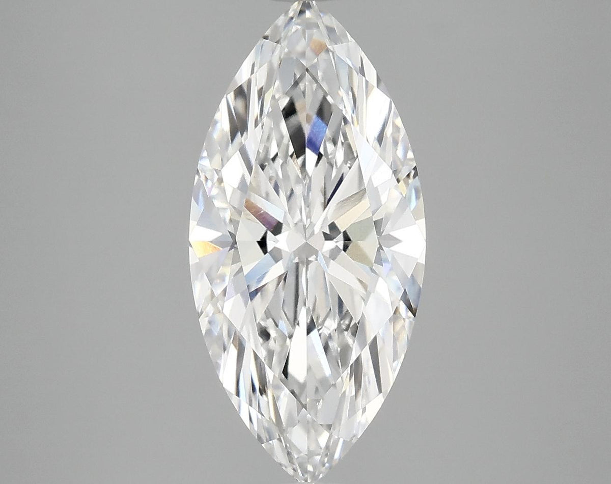 3.07 Carat Marquise Shaped Excellent Cut VVS2 IGI Certified Lab Grown Diamond