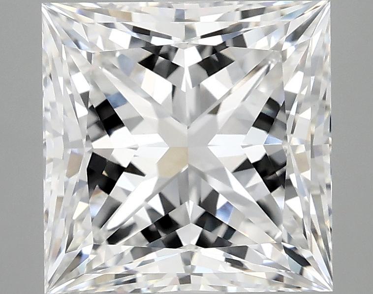 4.08 Carat Princess Shaped Ideal Cut VVS2 IGI Certified Lab Grown Diamond