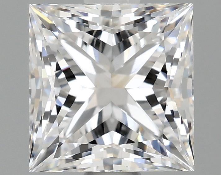 1.58 Carat Princess Shaped Ideal Cut VVS2 IGI Certified Lab Grown Diamond