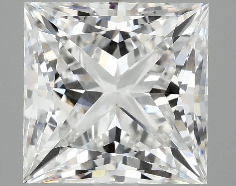 4.18 Carat Princess Shaped Ideal Cut VVS2 IGI Certified Lab Grown Diamond