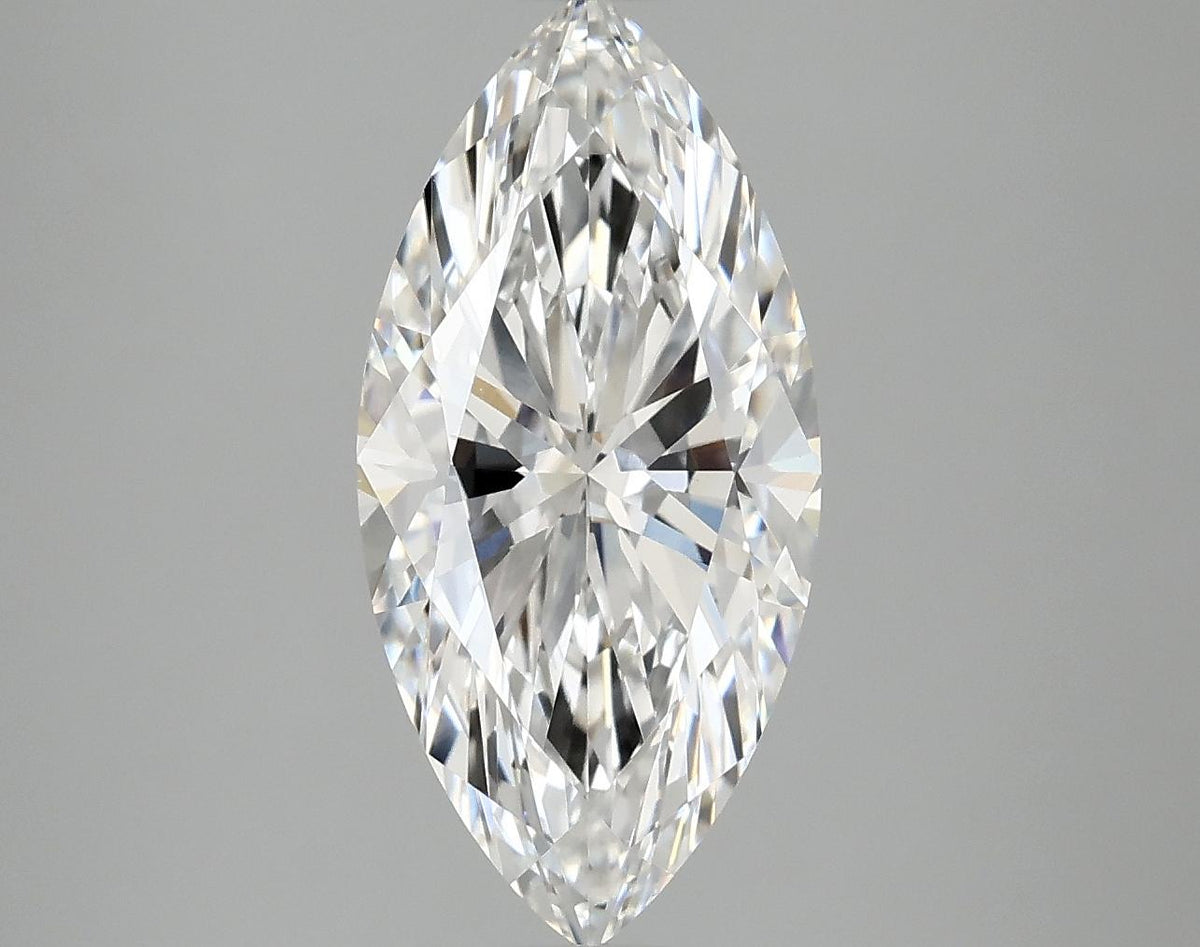 3.08 Carat Marquise Shaped Excellent Cut VVS2 IGI Certified Lab Grown Diamond