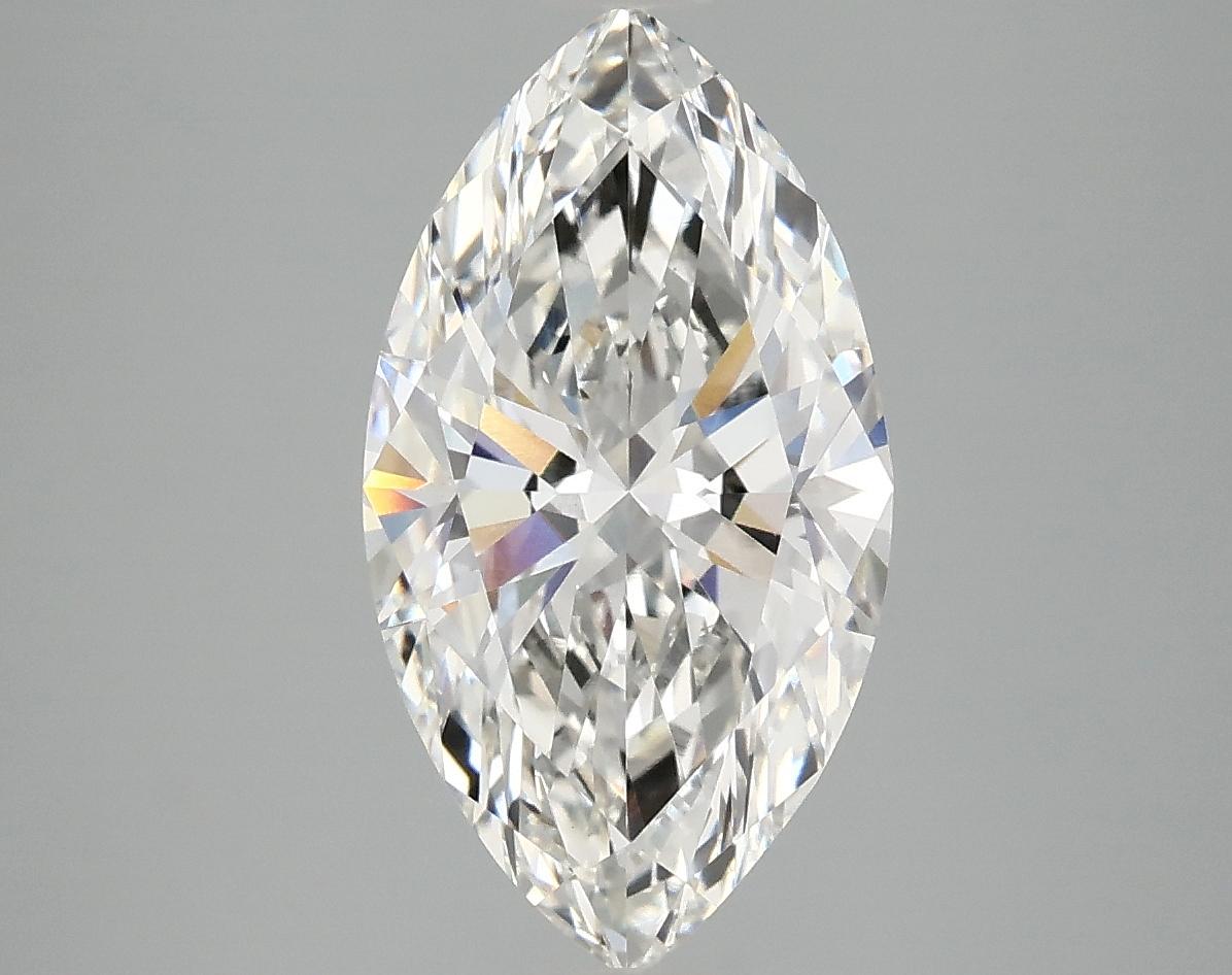 2.97 Carat Marquise Shaped Excellent Cut VVS2 IGI Certified Lab Grown Diamond