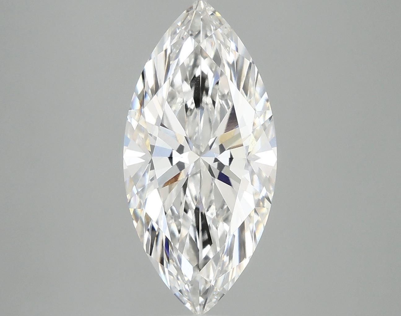 3.0 Carat Marquise Shaped Excellent Cut VVS2 IGI Certified Lab Grown Diamond