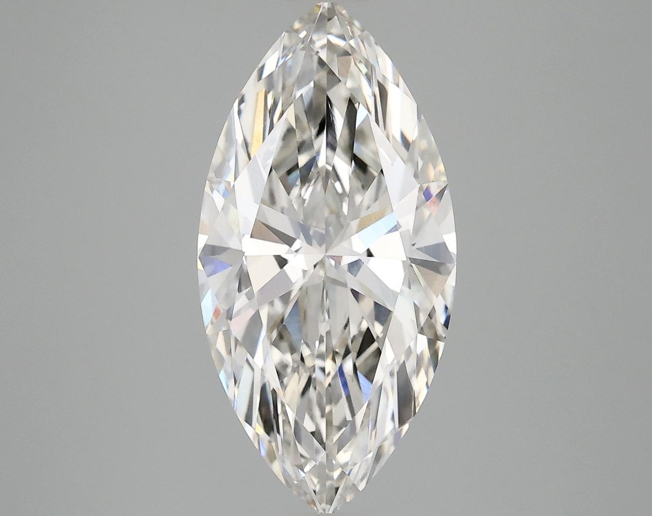 3.02 Carat Marquise Shaped Ideal Cut VVS2 IGI Certified Lab Grown Diamond