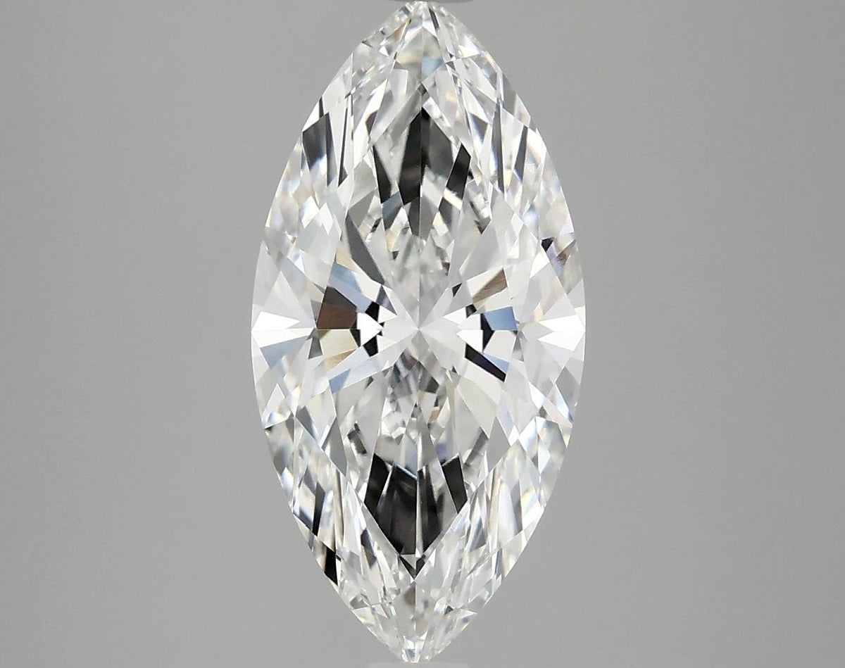 3.09 Carat Marquise Shaped Ideal Cut VVS2 IGI Certified Lab Grown Diamond