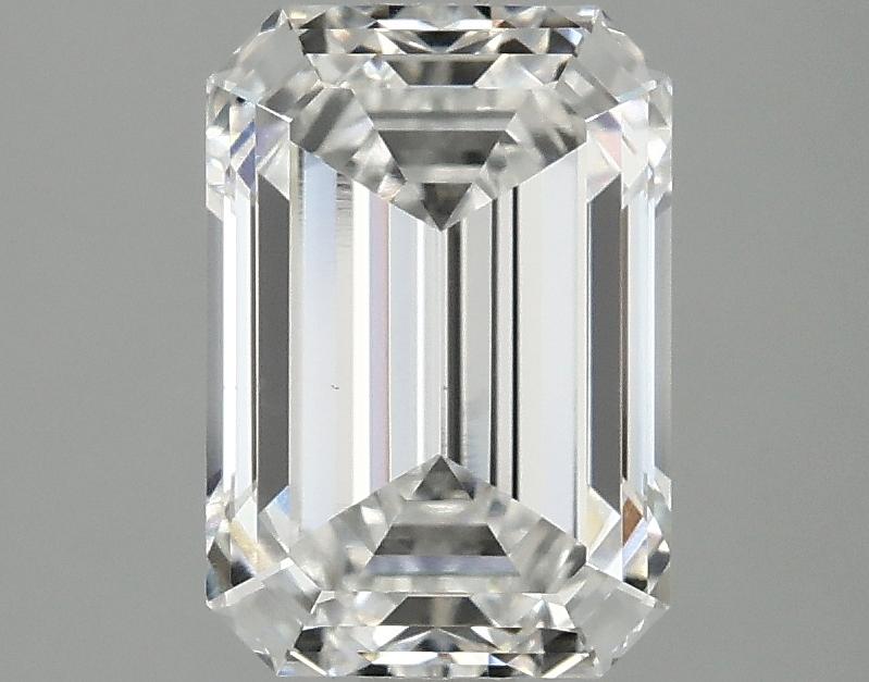 2.5 Carat Emerald Shaped Ideal Cut VS2 IGI Certified Lab Grown Diamond