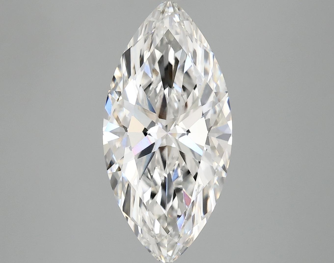 3.02 Carat Marquise Shaped Excellent Cut VVS2 IGI Certified Lab Grown Diamond
