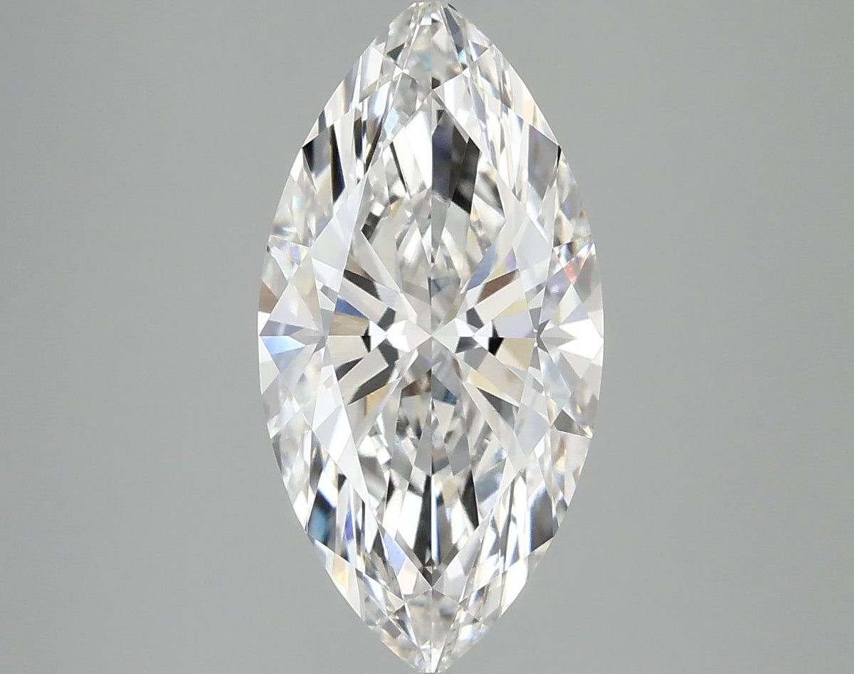 3.06 Carat Marquise Shaped Ideal Cut VVS2 IGI Certified Lab Grown Diamond