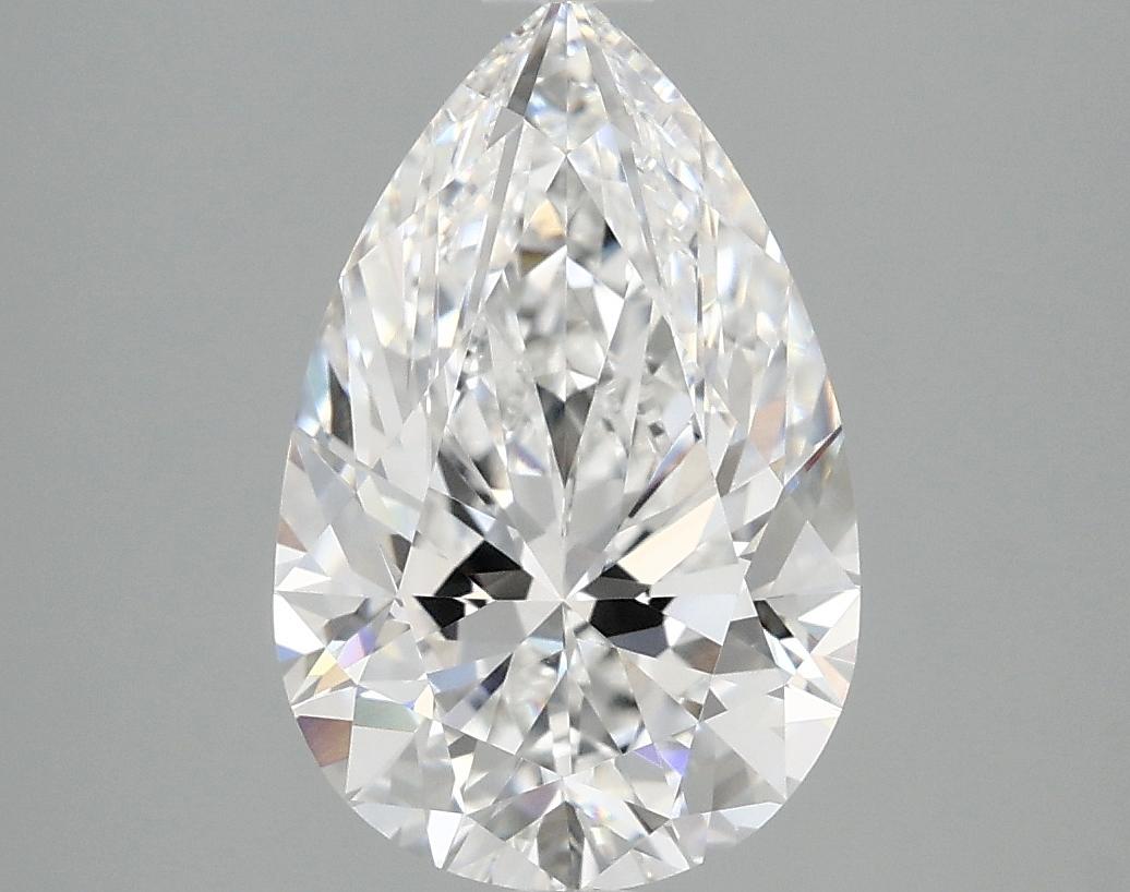 3.04 Carat Pear Shaped Excellent Cut VVS2 IGI Certified Lab Grown Diamond