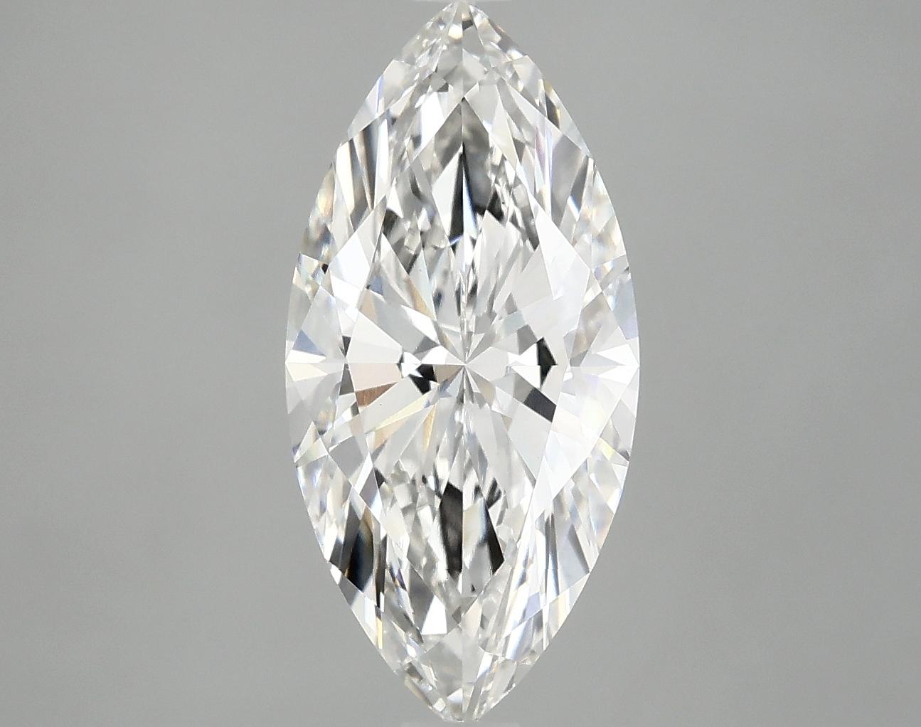 3.03 Carat Marquise Shaped Excellent Cut VVS2 IGI Certified Lab Grown Diamond