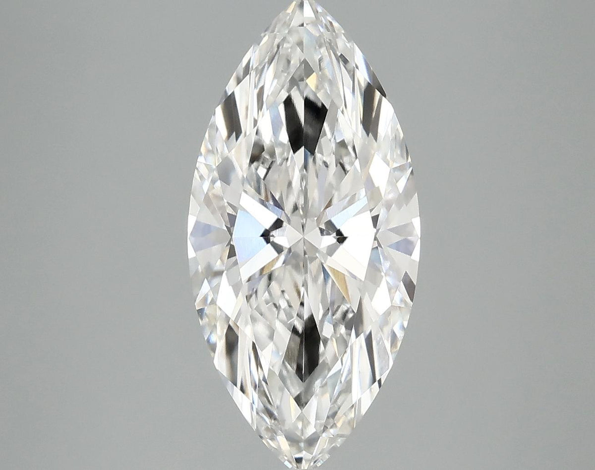 3.05 Carat Marquise Shaped Excellent Cut VVS2 IGI Certified Lab Grown Diamond