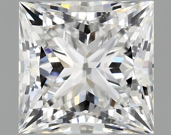 2.07 Carat Princess Shaped Ideal Cut VVS2 IGI Certified Lab Grown Diamond
