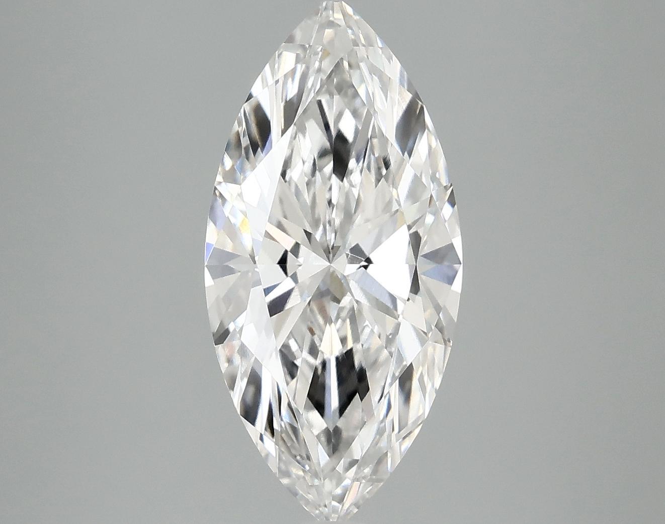 3.02 Carat Marquise Shaped Excellent Cut VVS2 IGI Certified Lab Grown Diamond
