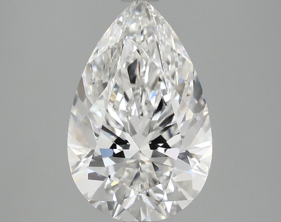 3.05 Carat Pear Shaped Ideal Cut VVS2 IGI Certified Lab Grown Diamond