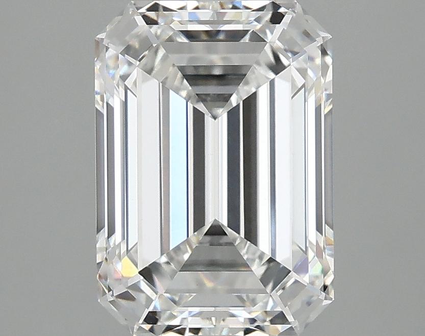 3.09 Carat Emerald Shaped Ideal Cut VVS2 IGI Certified Lab Grown Diamond