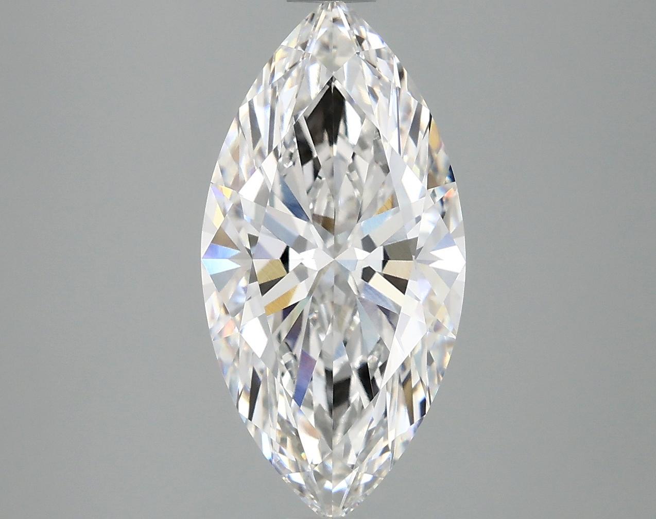 3.08 Carat Marquise Shaped Ideal Cut VVS2 IGI Certified Lab Grown Diamond