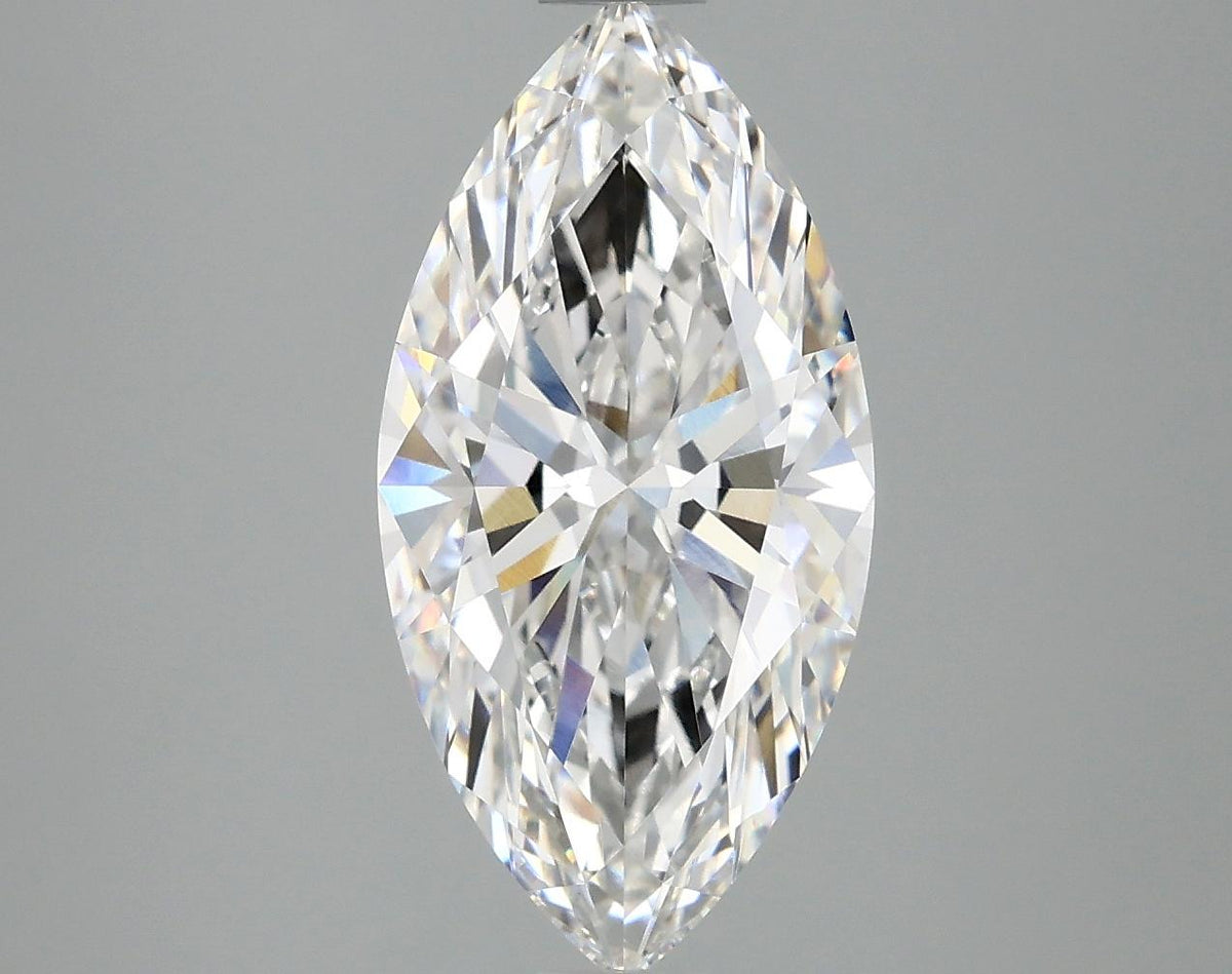 3.08 Carat Marquise Shaped Ideal Cut VVS2 IGI Certified Lab Grown Diamond