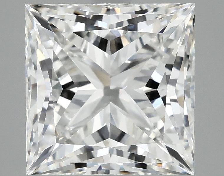 4.07 Carat Princess Shaped Ideal Cut VVS2 IGI Certified Lab Grown Diamond