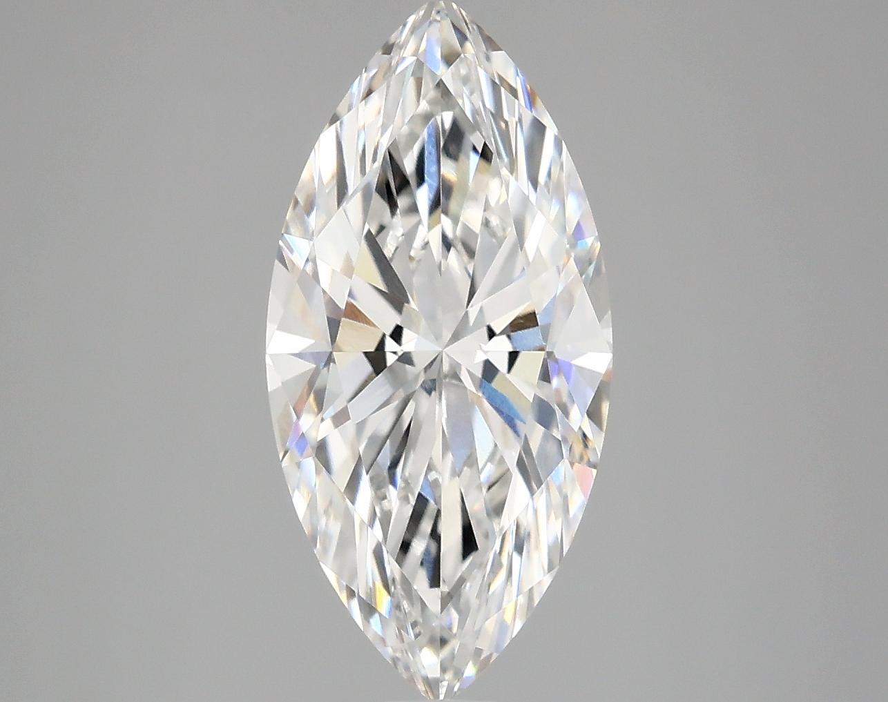 3.02 Carat Marquise Shaped Excellent Cut VVS2 IGI Certified Lab Grown Diamond