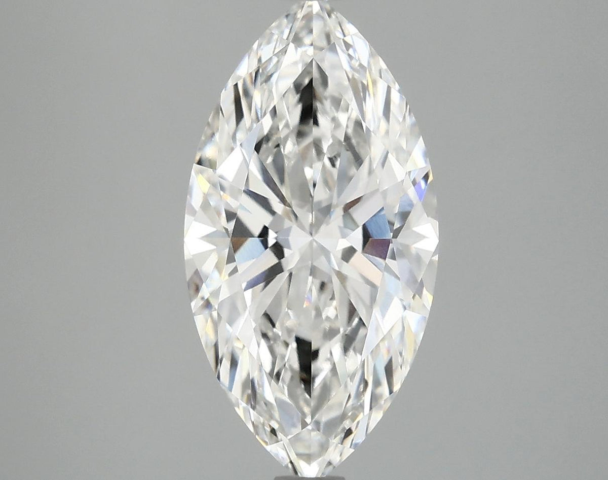 3.04 Carat Marquise Shaped Ideal Cut VVS2 IGI Certified Lab Grown Diamond