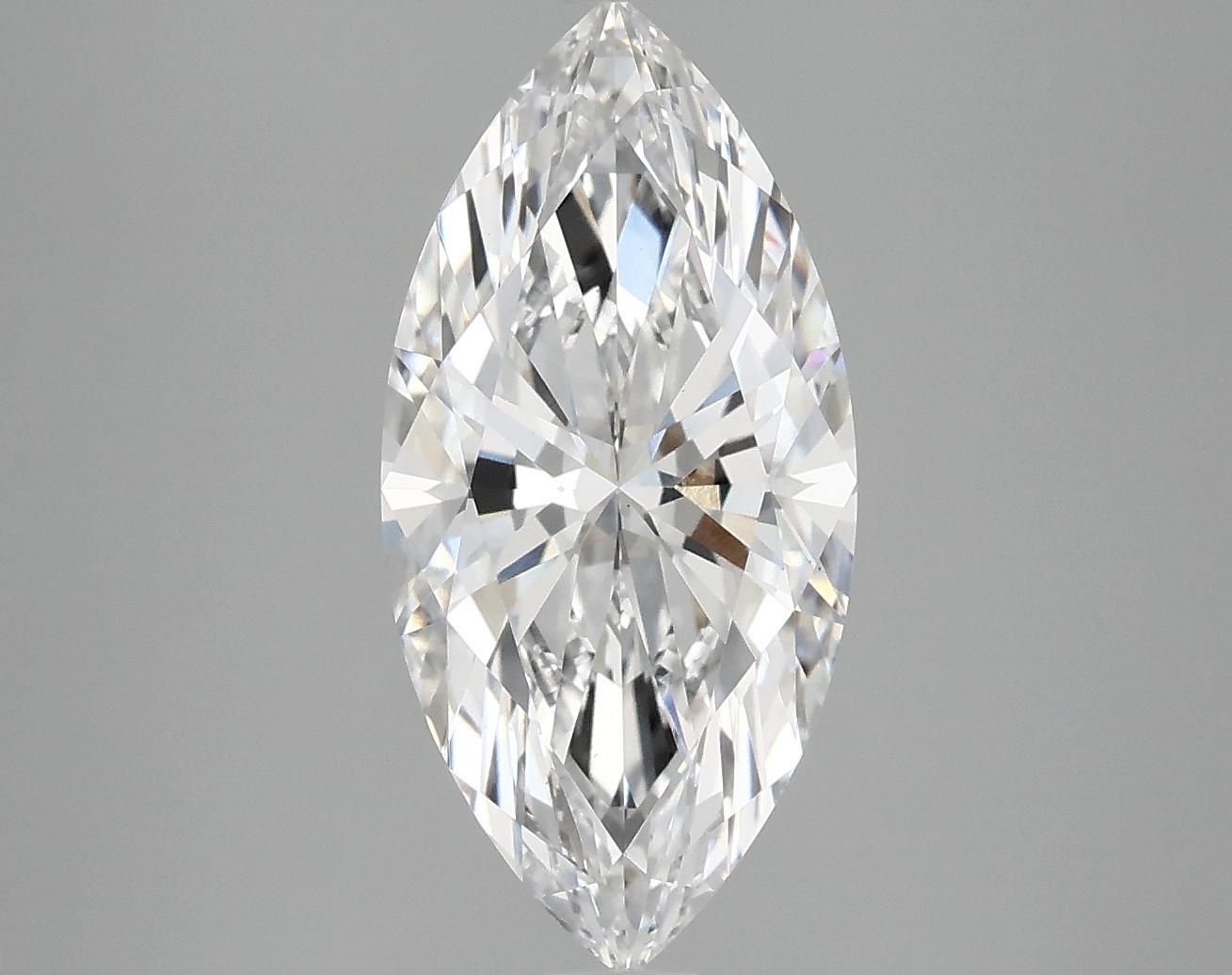 3.08 Carat Marquise Shaped Excellent Cut VS1 IGI Certified Lab Grown Diamond