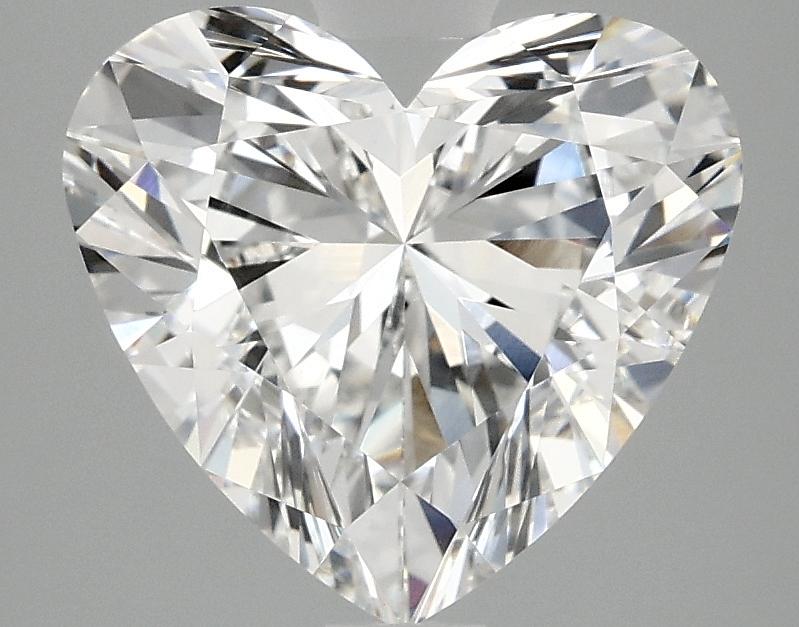 3.09 Carat Heart Shaped Ideal Cut VVS2 IGI Certified Lab Grown Diamond