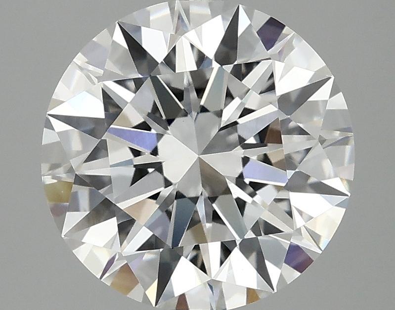 3.08 Carat Round Shaped Ideal Cut VVS2 IGI Certified Lab Grown Diamond