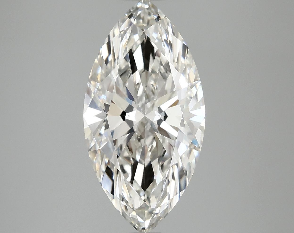 3.02 Carat Marquise Shaped Ideal Cut VVS2 IGI Certified Lab Grown Diamond
