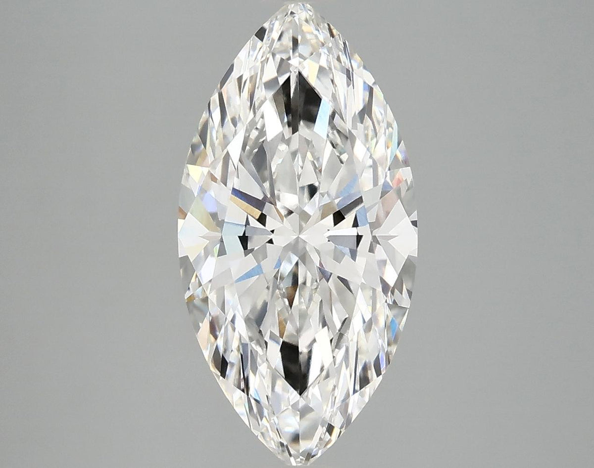 3.08 Carat Marquise Shaped Ideal Cut VVS2 IGI Certified Lab Grown Diamond