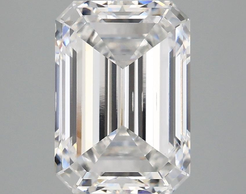 2.98 Carat Emerald Shaped Ideal Cut SI1 IGI Certified Lab Grown Diamond