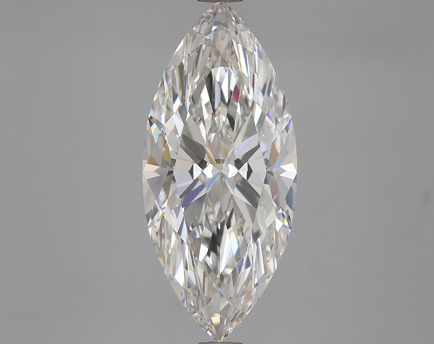 3.83 Carat Marquise Shaped Excellent Cut VS1 IGI Certified Lab Grown Diamond