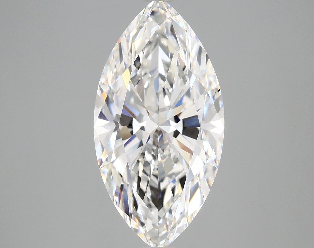 3.06 Carat Marquise Shaped Ideal Cut VVS2 IGI Certified Lab Grown Diamond