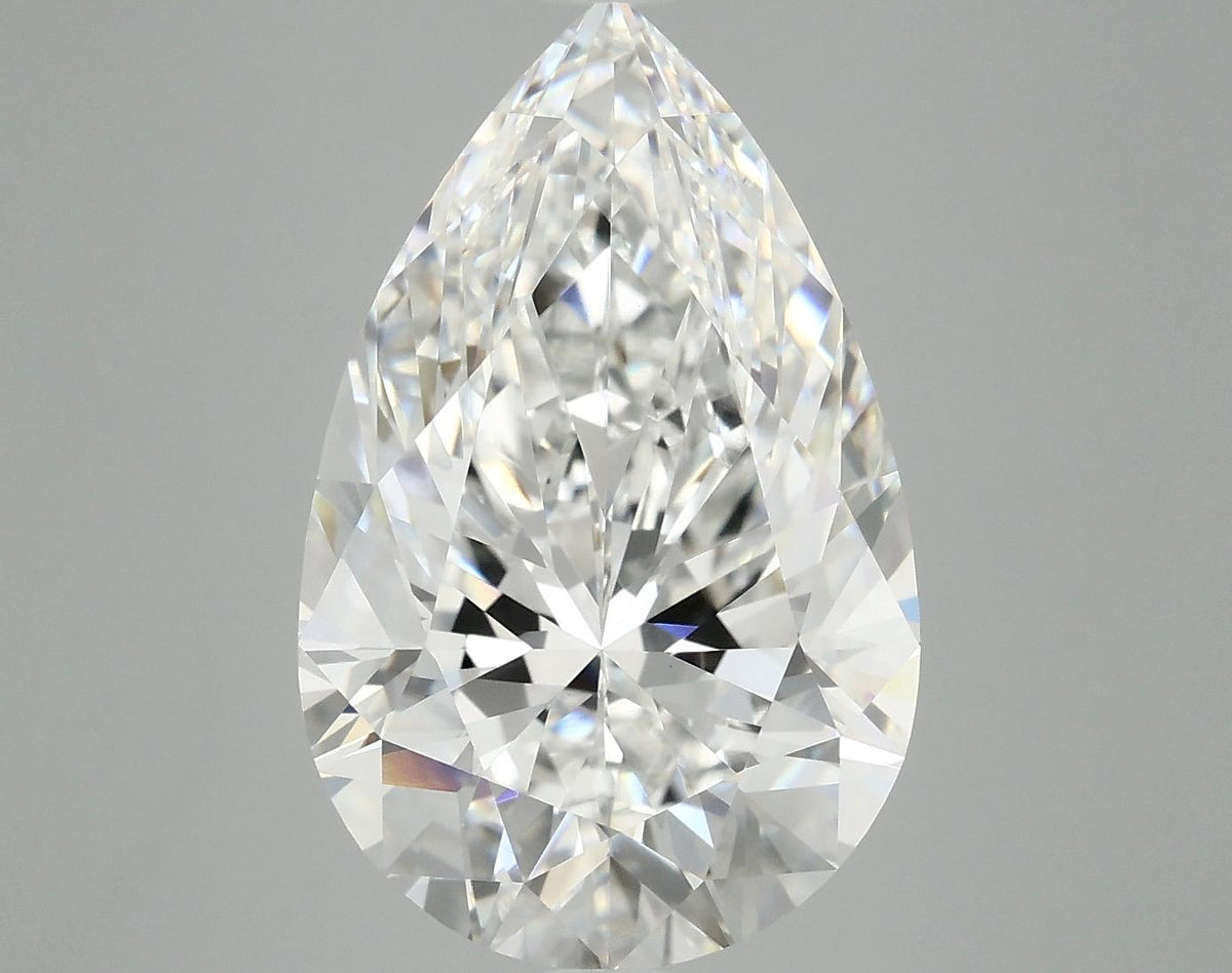 7.04 Carat Pear Shaped Ideal Cut VVS2 IGI Certified Lab Grown Diamond