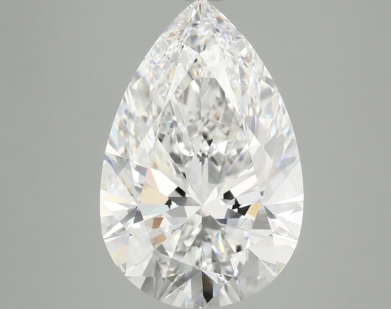 5.02 Carat Pear Shaped Excellent Cut VVS2 IGI Certified Lab Grown Diamond