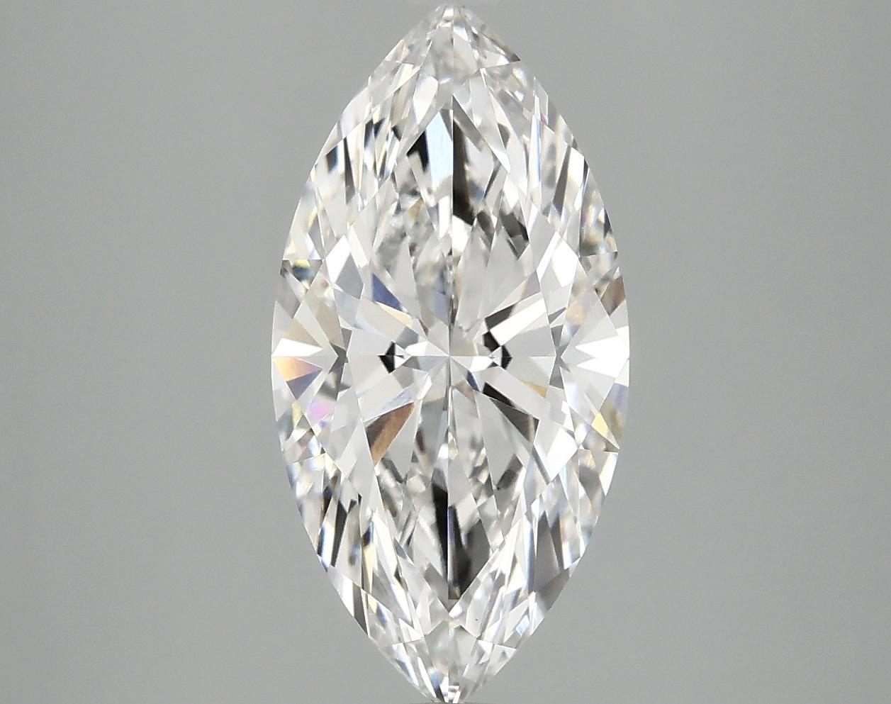 3.08 Carat Marquise Shaped Ideal Cut VVS2 IGI Certified Lab Grown Diamond
