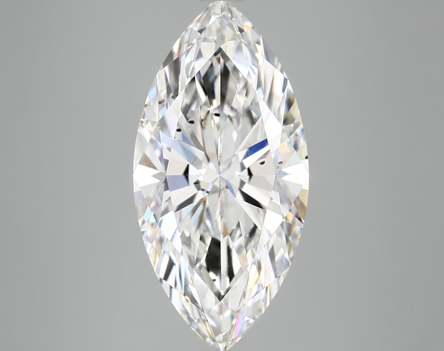 5.04 Carat Marquise Shaped Ideal Cut SI1 IGI Certified Lab Grown Diamond