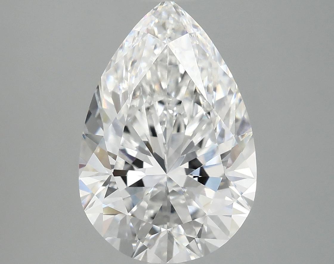 3.92 Carat Pear Shaped Excellent Cut VVS2 IGI Certified Lab Grown Diamond