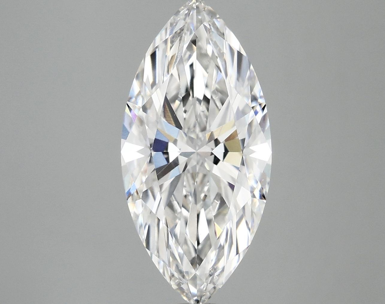 3.09 Carat Marquise Shaped Excellent Cut VVS2 IGI Certified Lab Grown Diamond