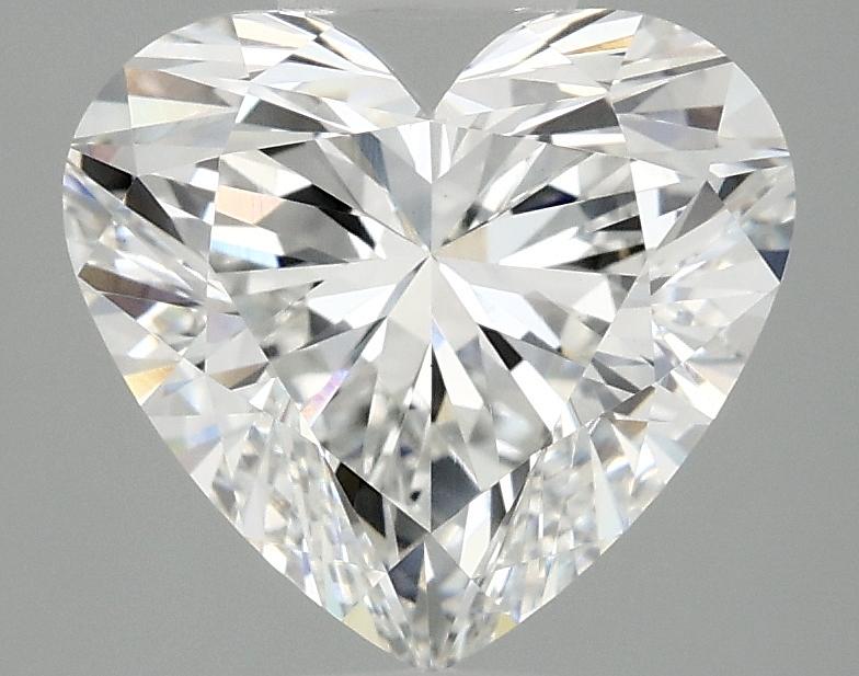 3.08 Carat Heart Shaped Ideal Cut VVS2 IGI Certified Lab Grown Diamond