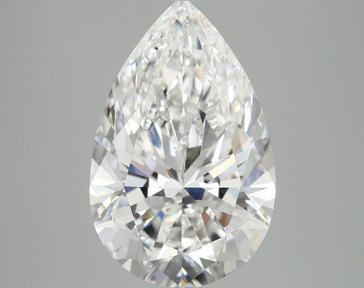 4.9 Carat Pear Shaped Ideal Cut VVS2 IGI Certified Lab Grown Diamond