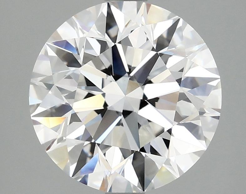 3.07 Carat Round Shaped Excellent Cut VVS2 IGI Certified Lab Grown Diamond