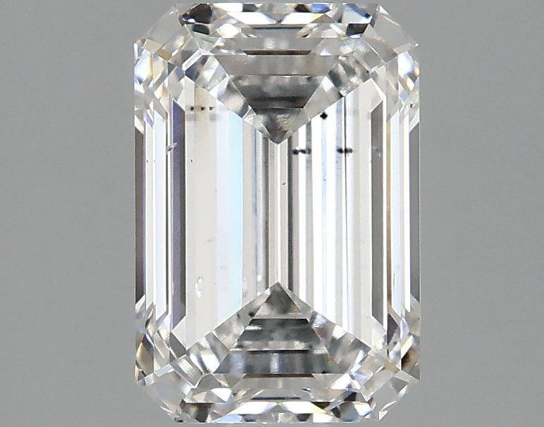 2.01 Carat Emerald Shaped Ideal Cut SI1 IGI Certified Lab Grown Diamond